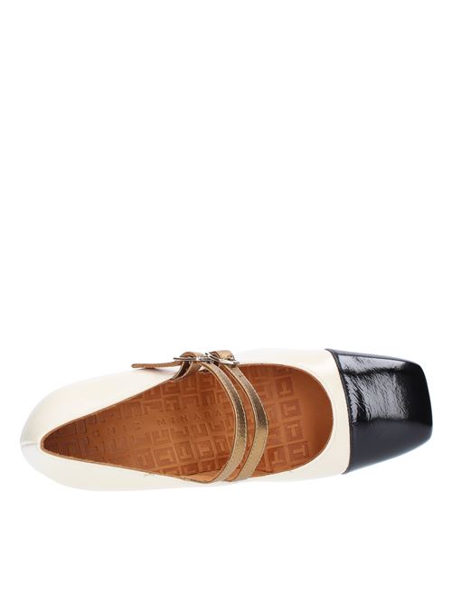 CHIE MIHARA OLY pumps in shiny leather with laminated trim CHIE MIHARA | OLYBIANCO